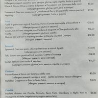 Menu at Apriti Sesamo Cucina Naturale Bioenegetico in Parma