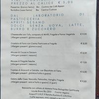 Menu at Apriti Sesamo Cucina Naturale Bioenegetico in Parma