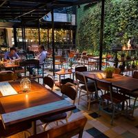 The dining area at //17 at Paralelo Diecesiete 17 in Medellin