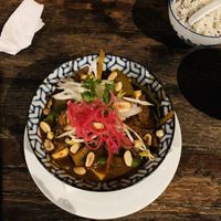 Massaman curry (tofu) at Paralelo Diecesiete 17 in Medellin