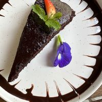 Vegan chocolate cake   at Shady Lane in Mirissa