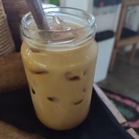 iced coconut latte at Shady Lane in Mirissa