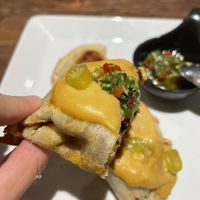 Empanadas vegan nachos cheese   at Toutes Les Couleurs in Lyon