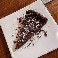 Chocolat pie with coconut 🥧 🥥 at Toutes Les Couleurs in Lyon