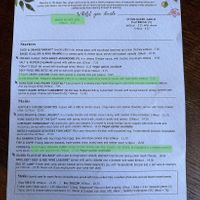 Menu  at The Green Man in Longfield