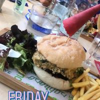 Vegan burger  at Soma Bistro in La Pineda