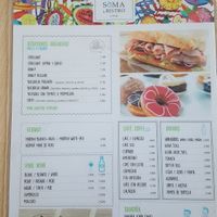 Carta at Soma Bistro in La Pineda