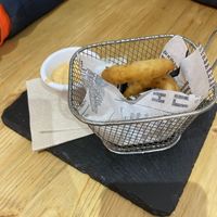 Onion rings (ate 2 already!)  at Vegan Queen in Murcia