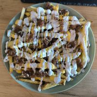 Queen fries at Vegan Queen in Murcia