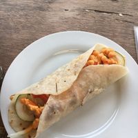 Shawarma wrap  at Cafe Honest in Siargao