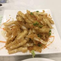 Fried "squid" at Three Virtues 三德食品 - North Point in Hong Kong Island