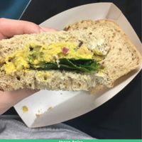 Smashed chickpea sandwich  at V Kitchen - Food Stall in Hull