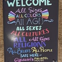 They walk the talk and support everyone! Very friendly place  at Yassin's Falafel House - N Peters Rd in Knoxville