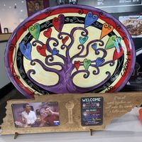 Cheerful welcome   at Yassin's Falafel House - N Peters Rd in Knoxville