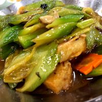 Bitter melon and tofu at Three Virtues 三德食品 - Jordan in Kowloon