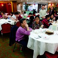 Inside Three Virtues Vegetarian Restaurant at Three Virtues 三德食品 - Jordan in Kowloon