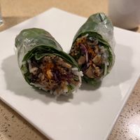 spring rolls   at The Sun Vegan in Fountain Valley