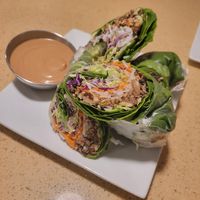 Spring Rolls at The Sun Vegan in Fountain Valley