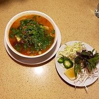 Royal noodle soup. Mmm! at The Sun Vegan in Fountain Valley