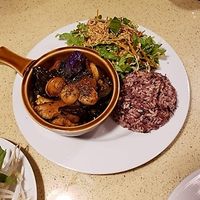 Claypot Ocean. This dish is delicious! at The Sun Vegan in Fountain Valley