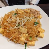 Pad Thai / Pad Lao with steamed tofu at Spicy Noodle in Murrieta
