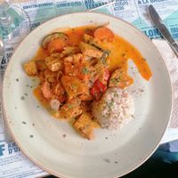 Ginger tempeh at Biocenter - Pintor Fortuny in Barcelona