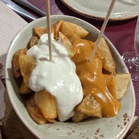 Best vegan bravas in Barcelona at Biocenter - Pintor Fortuny in Barcelona