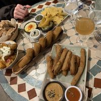 tapas platters :) at Biocenter - Pintor Fortuny in Barcelona