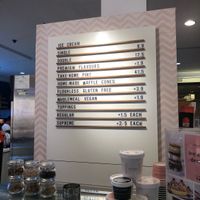 Price list at Kind Kones - Bangsar Village in Kuala Lumpur