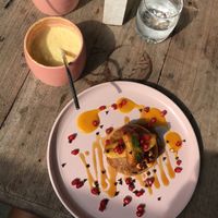Banana pancakes and turmeric latte at Nomad Café | Boutique in Weligama