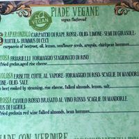menu at C'era Una Volta Una Piada in Milan