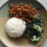 Tempeh soya chili at Sumatra Restaurant in Phnom Penh
