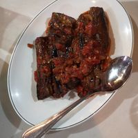 spicy Eggplant Balado at Sumatra Restaurant in Phnom Penh