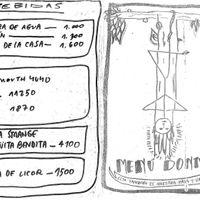 Drink menu, pg 1  at Donnet in Buenos Aires