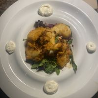 Vegan shrimp tempura  at Ike's Bistro in Oranjestad
