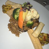 Truffle mushroom risotto  at Ike's Bistro in Oranjestad