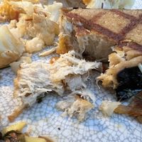 Fish showing texture   at Ike's Bistro in Oranjestad