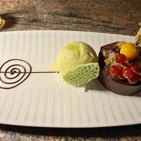 Vegan Caribbean snickers  at Ike's Bistro in Oranjestad