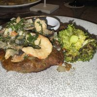 “surf n turf"  at Ike's Bistro in Oranjestad