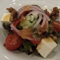 Mesclun Salad with Tofu at Ike's Bistro in Oranjestad