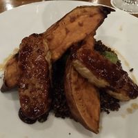 BBQ Tempeh with Sweet Potatoes  at Ike's Bistro in Oranjestad