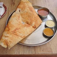 Masala dosa vegan at Punjabi Restaurant in Pokhara