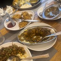 We were so hungry so, only a picture while eating 😅  at New Marwadi Restaurant in Pokhara