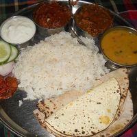 Indian Thali at New Marwadi Restaurant in Pokhara