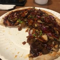 Vegan bbq pizza  at Chattanooga Pizza Co in Chattanooga