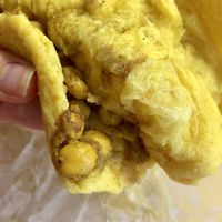 The dough is always so fantastically light and fluffy.   at Sally's Roti Shop in Kingston