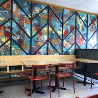   at Sally's Roti Shop in Kingston