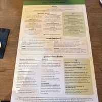 Menu as of June 3, 2025  at Picazzo's  in Glendale