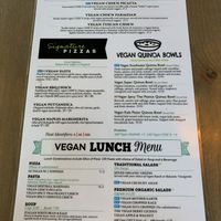 Vegan Menu at Picazzo's  in Glendale
