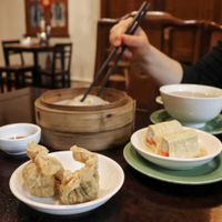 A variety of interesting Dim Sum creations. at LockCha 樂茶軒 - Admiralty in Hong Kong Island